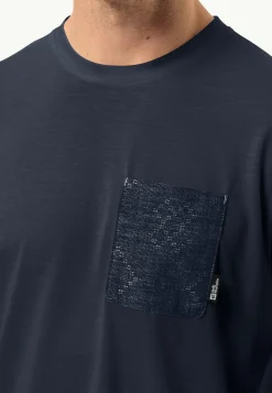 Lifestyle|Functionele Shirts|Jack Wolfskin Pocket Karana T M night blue