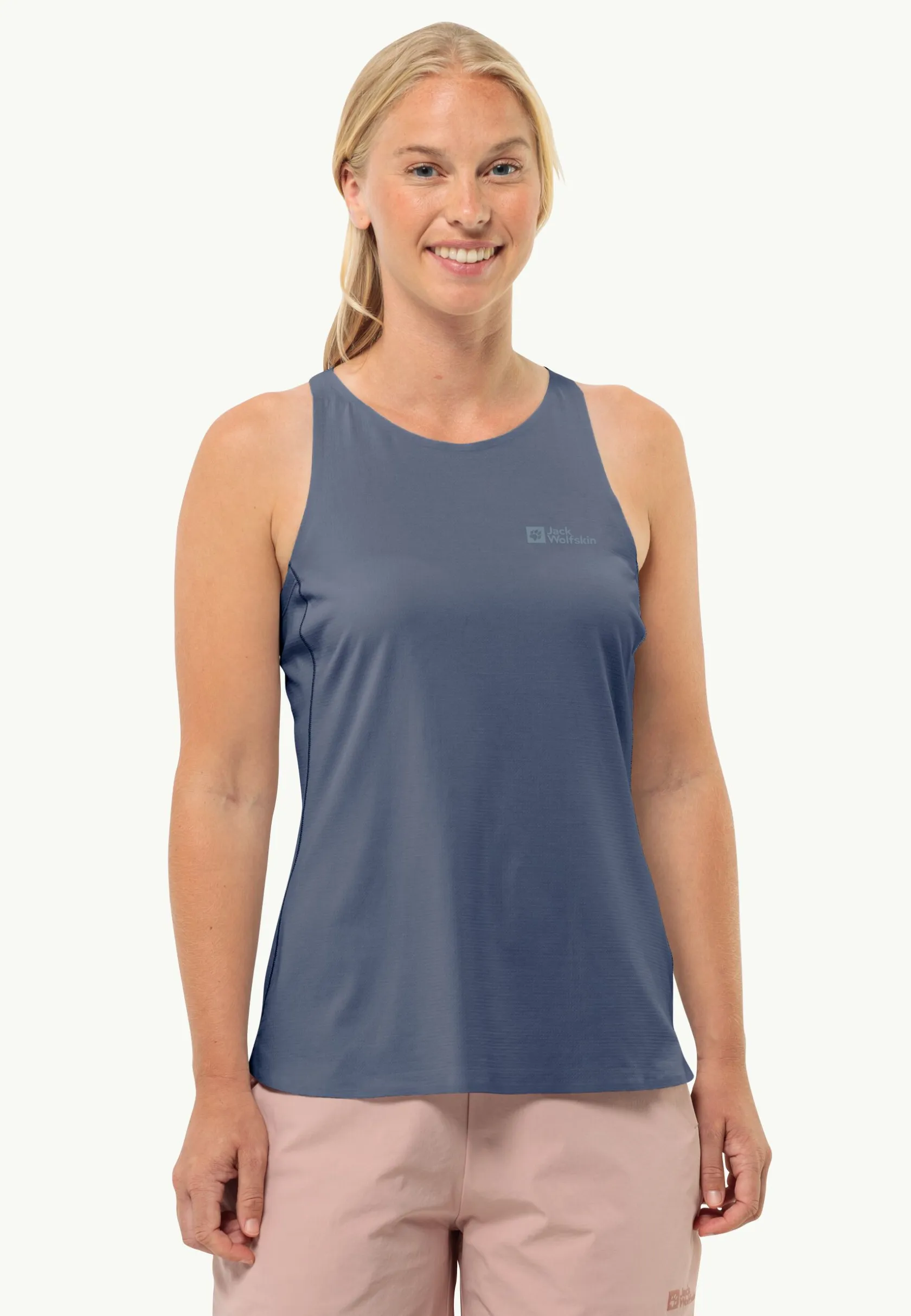 Functionele Shirts|Topjes & Tanktops|Jack Wolfskin Prelight Air Tank W Evening Sky