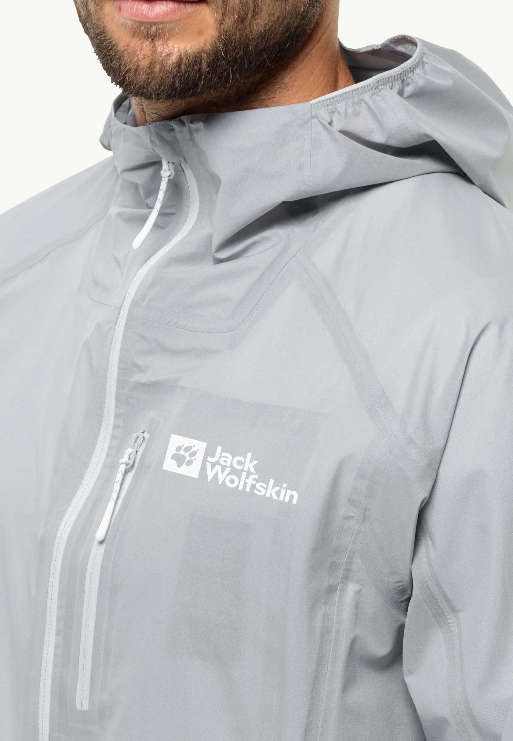 Wandelen|Voor- En Najaarsjacks/-Jassen|Jack Wolfskin Prelight 3l Jkt M Cool Grey