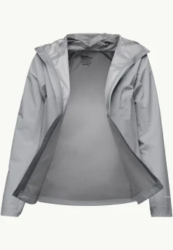 Wandelen|Voor- En Najaarsjacks/-Jassen|Jack Wolfskin Prelight 3l Jkt W Cool Grey
