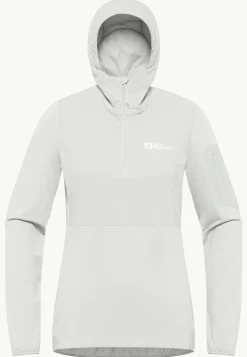 Voor- En Najaarsjacks/-Jassen|Fleece|Jack Wolfskin Prelight Trail Hoody W Cool Grey