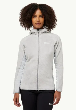 Voor- En Najaarsjacks/-Jassen|Fleece|Jack Wolfskin Rotwand Hooded Fz W