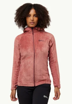 Voor- En Najaarsjacks/-Jassen|Fleece|Jack Wolfskin Rotwand Hooded Fz W