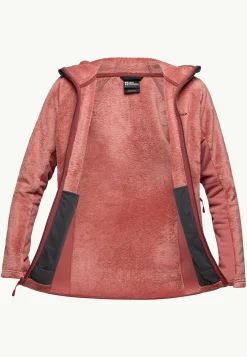 Voor- En Najaarsjacks/-Jassen|Fleece|Jack Wolfskin Rotwand Hooded Fz W