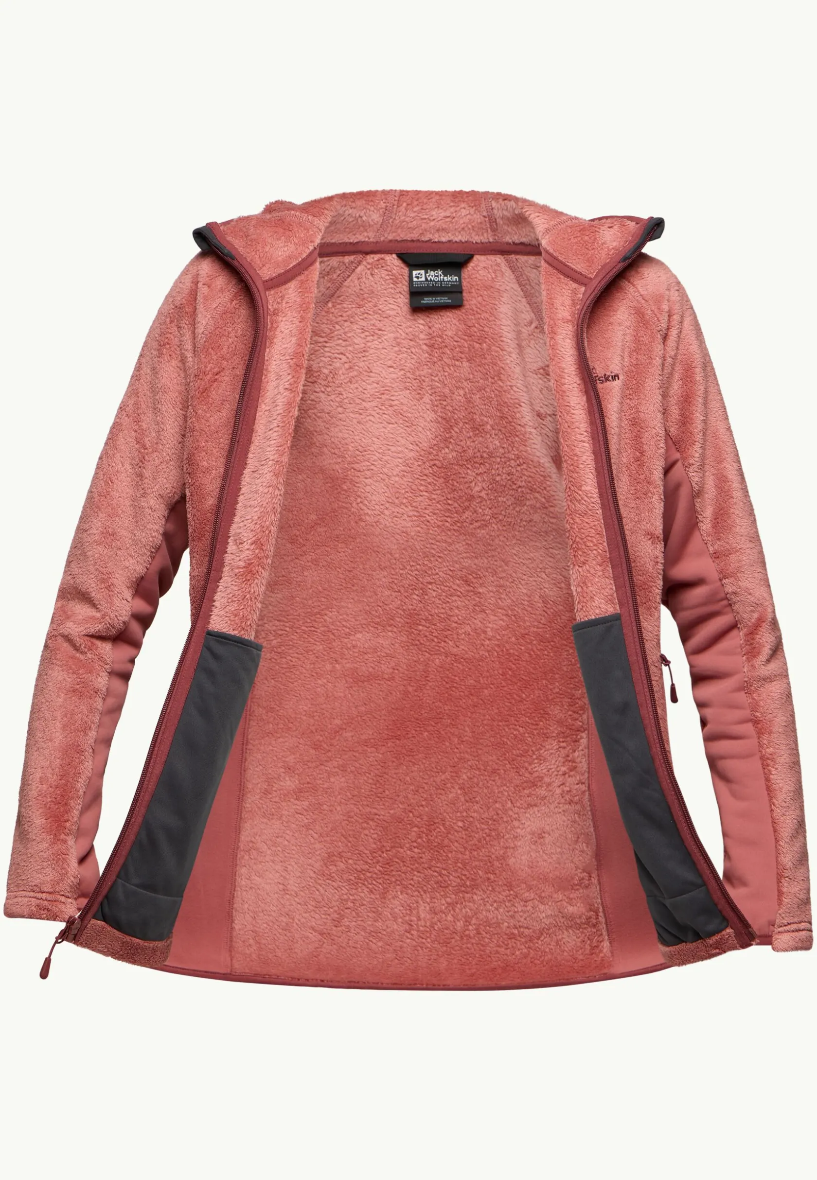 Voor- En Najaarsjacks/-Jassen|Fleece|Jack Wolfskin Rotwand Hooded Fz W