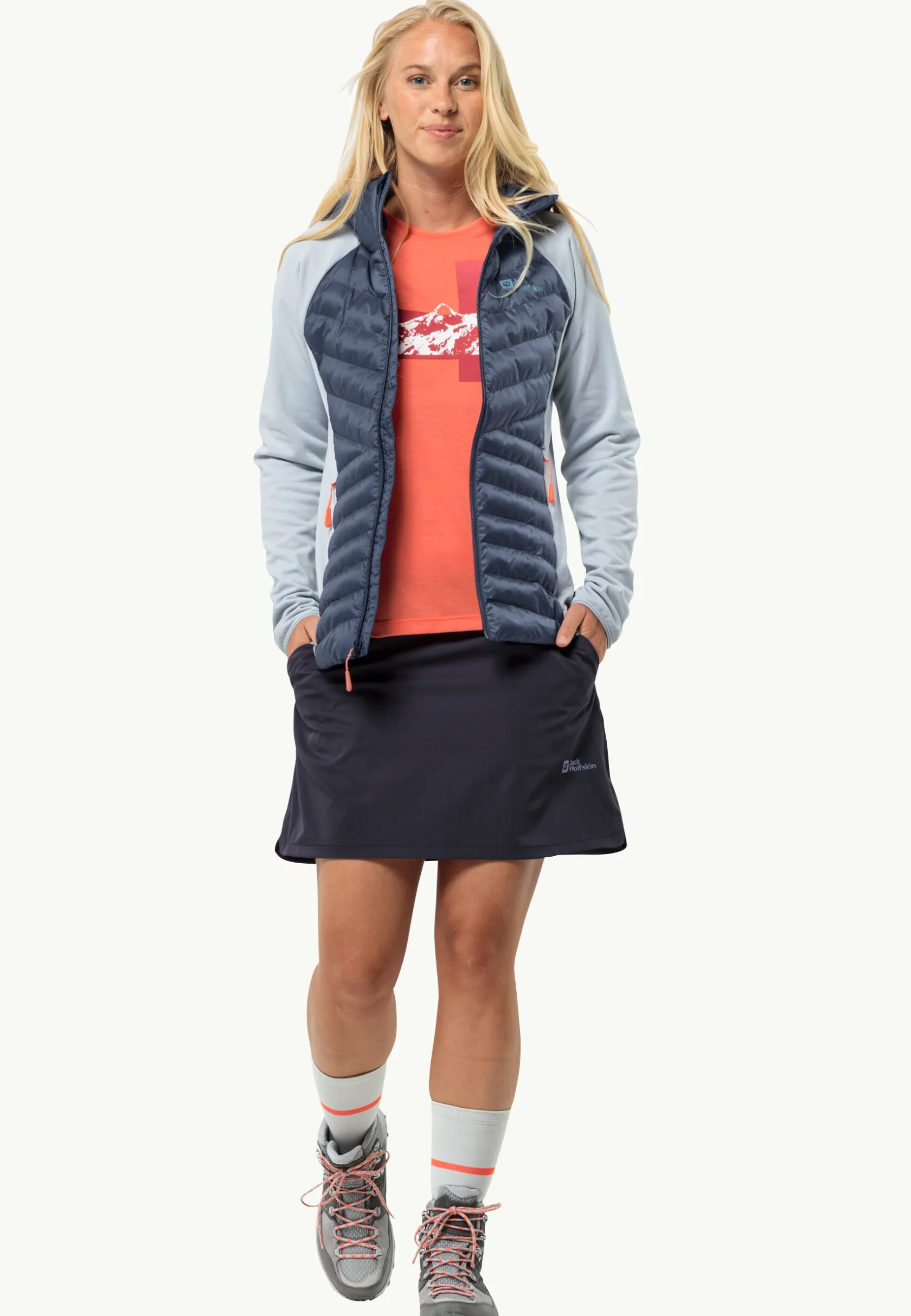 Wandelen|Voor- En Najaarsjacks/-Jassen|Jack Wolfskin Routeburn Pro Hybrid W