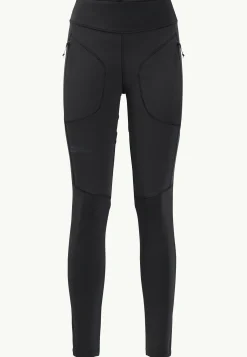 Wandelen|Trekking|Jack Wolfskin Salmaser Tights W black