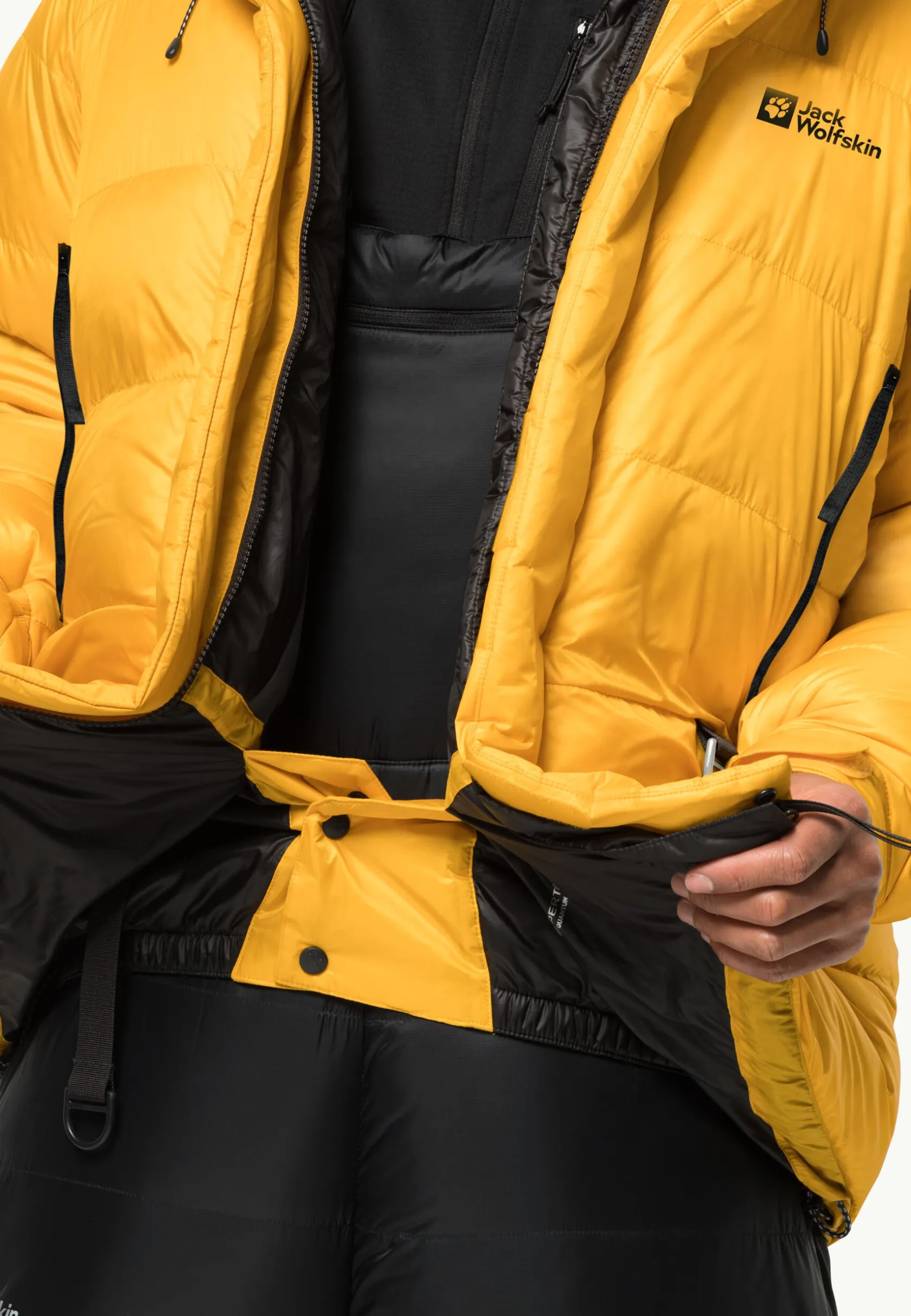 Discovery|Voor- En Najaarsjacks/-Jassen|Jack Wolfskin 1995 Series Down Hoody Burly Yellow XT