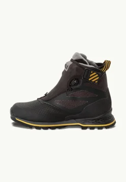 Outdoor Sneaker|Wandelschoenen|Jack Wolfskin 1995 Series Texapore Mid W Black / Burly Yellow Xt