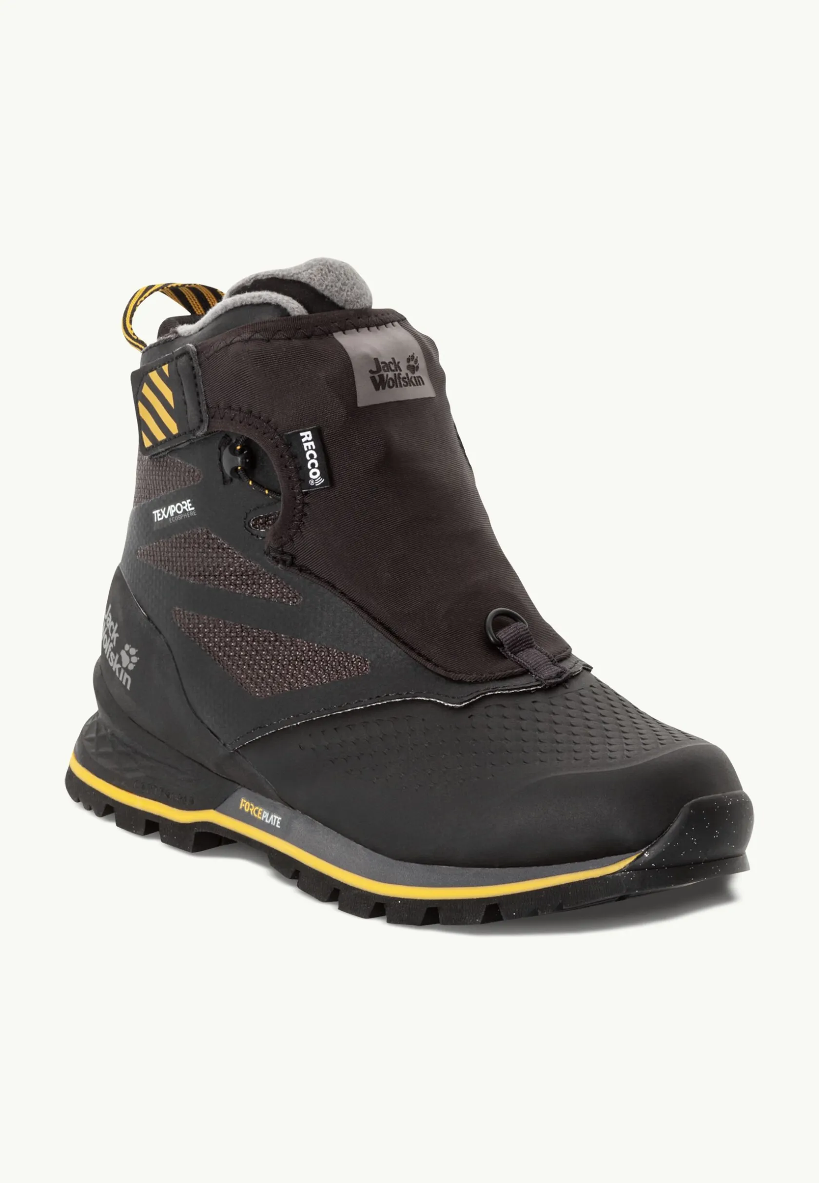 Outdoor Sneaker|Wandelschoenen|Jack Wolfskin 1995 Series Texapore Mid W Black / Burly Yellow Xt