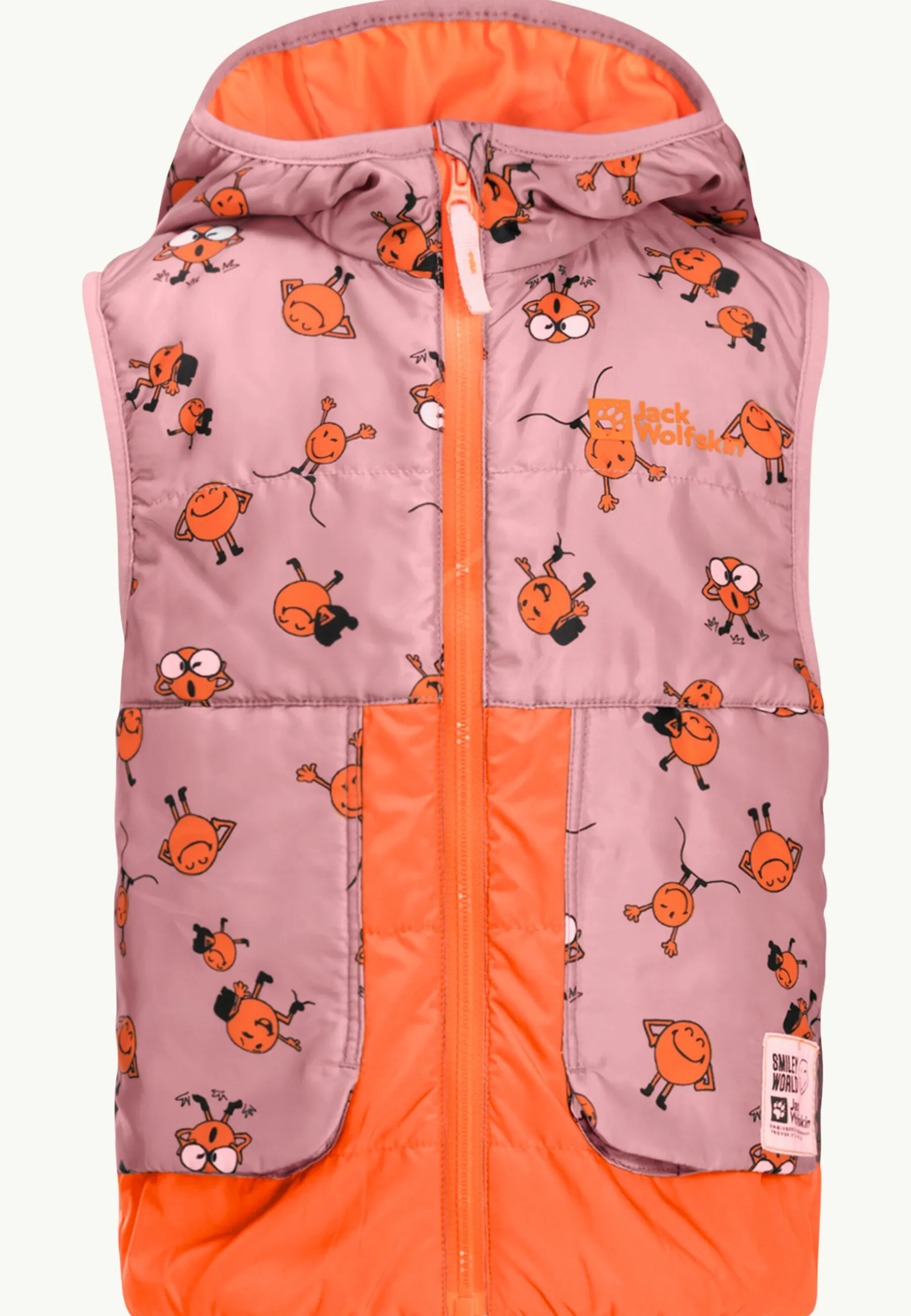 Voor- En Najaarsjacks/-Jassen|Fleece|Jack Wolfskin Smileyworld Aop Vest K