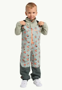 Casual Broeken|Jack Wolfskin Smileyworld 2l Aop Bib K Icon Mint Leaf