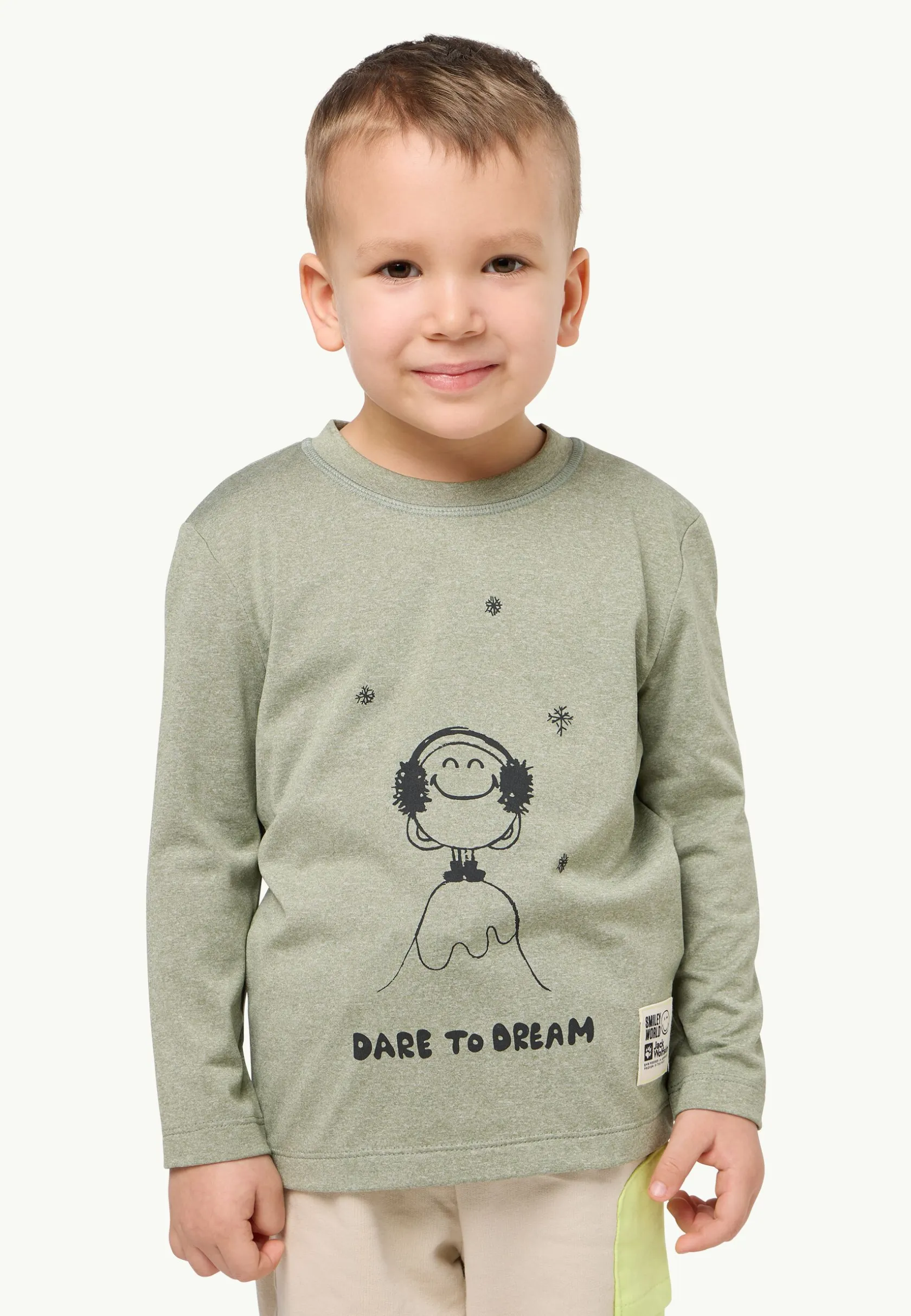 Functionele Shirts|Jack Wolfskin Smileyworld Longsleeve K