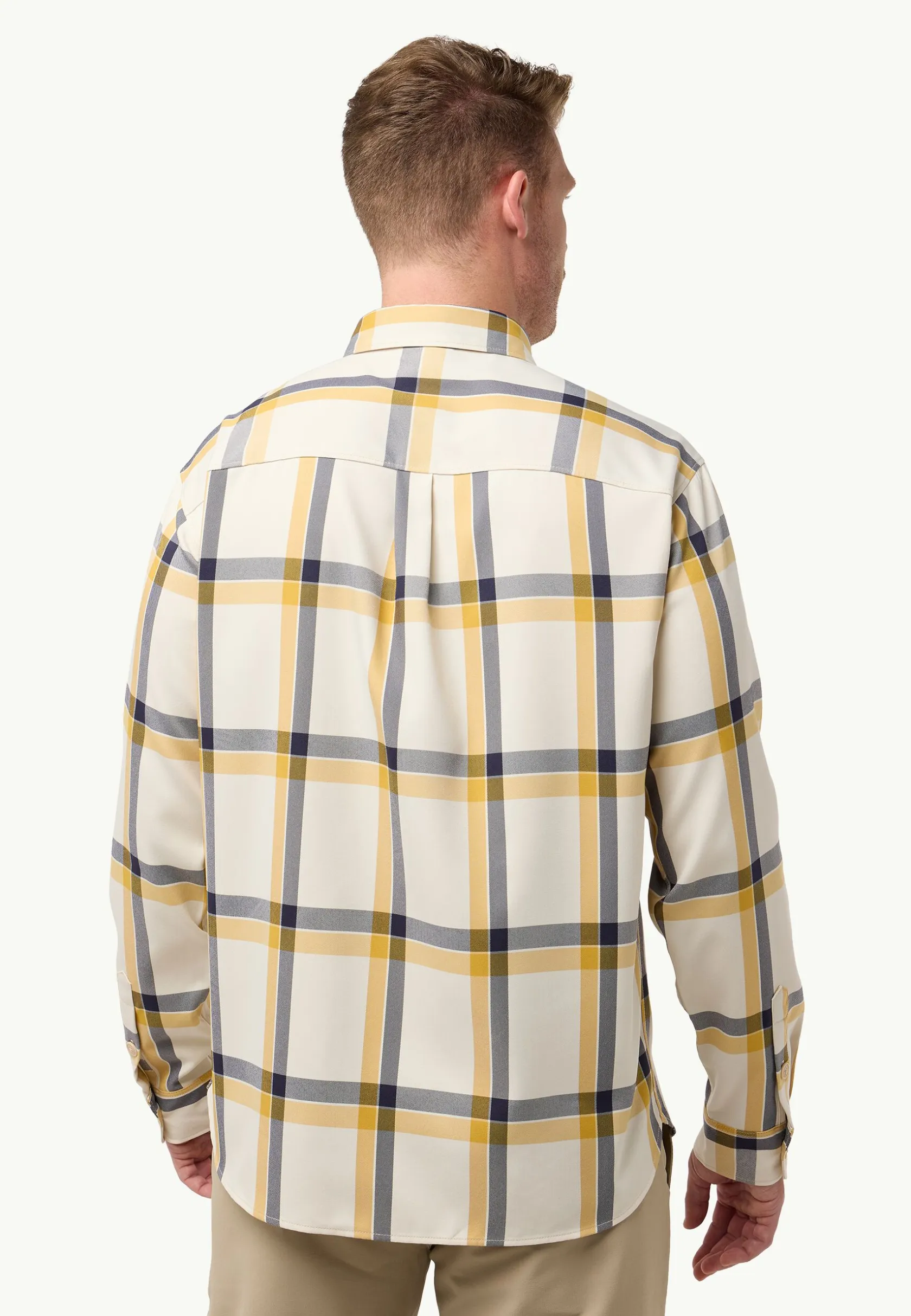 Functionele Shirts|Overhemden|Jack Wolfskin Steinwand Shirt M panna cotta