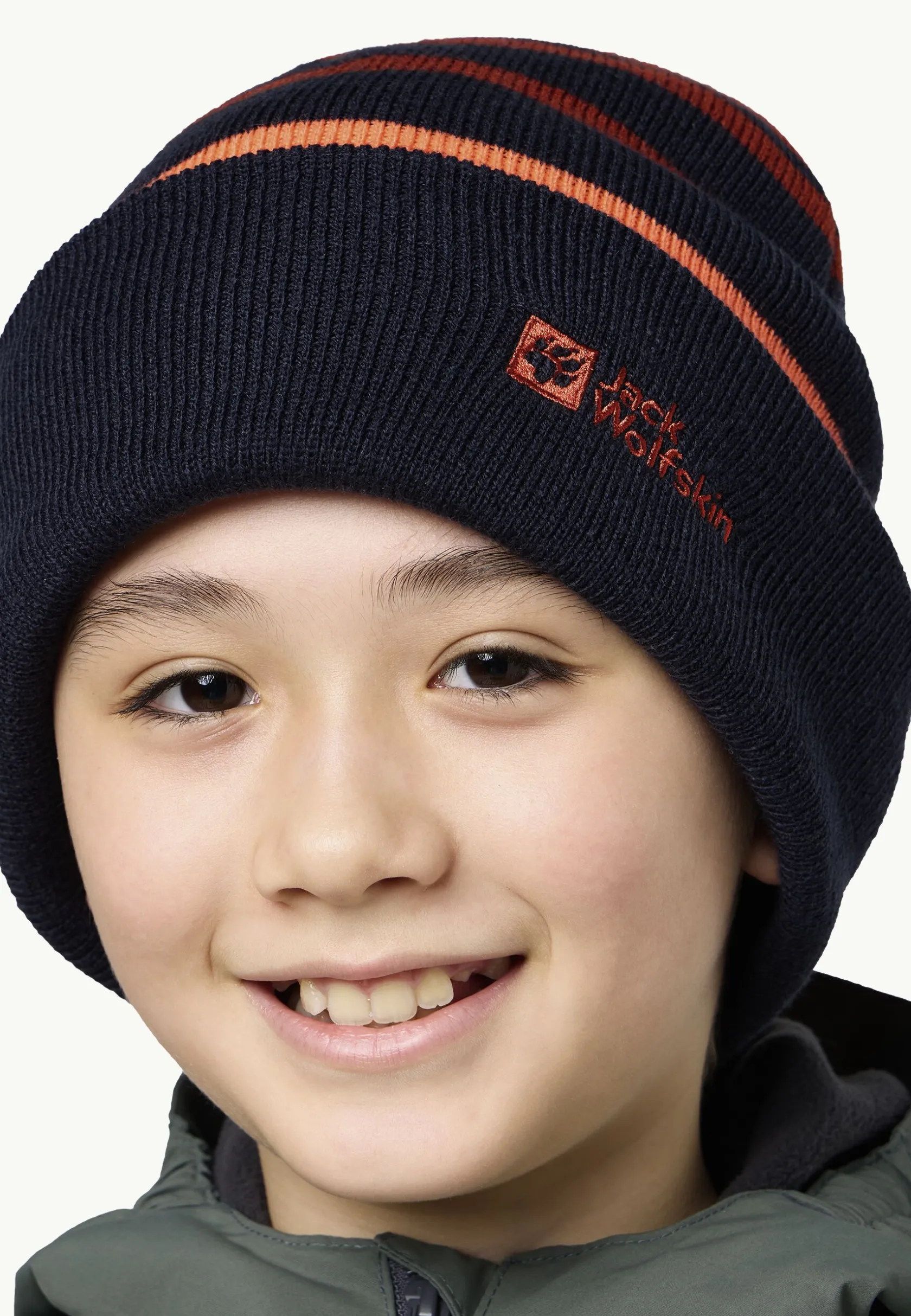 Mutsen|Jack Wolfskin Stripy Knit Beanie K