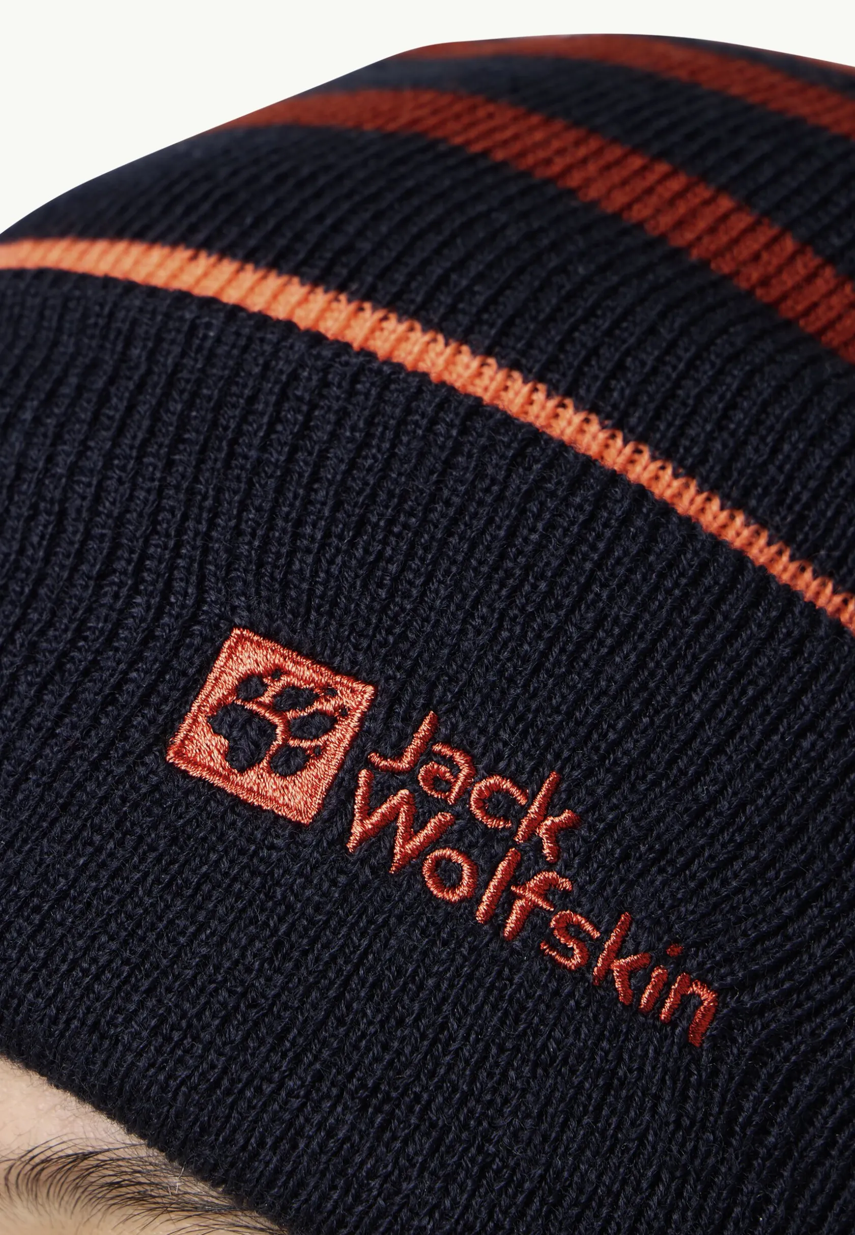 Mutsen|Jack Wolfskin Stripy Knit Beanie K