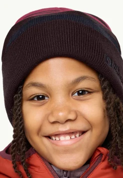 Mutsen|Jack Wolfskin Stripy Knit Beanie K