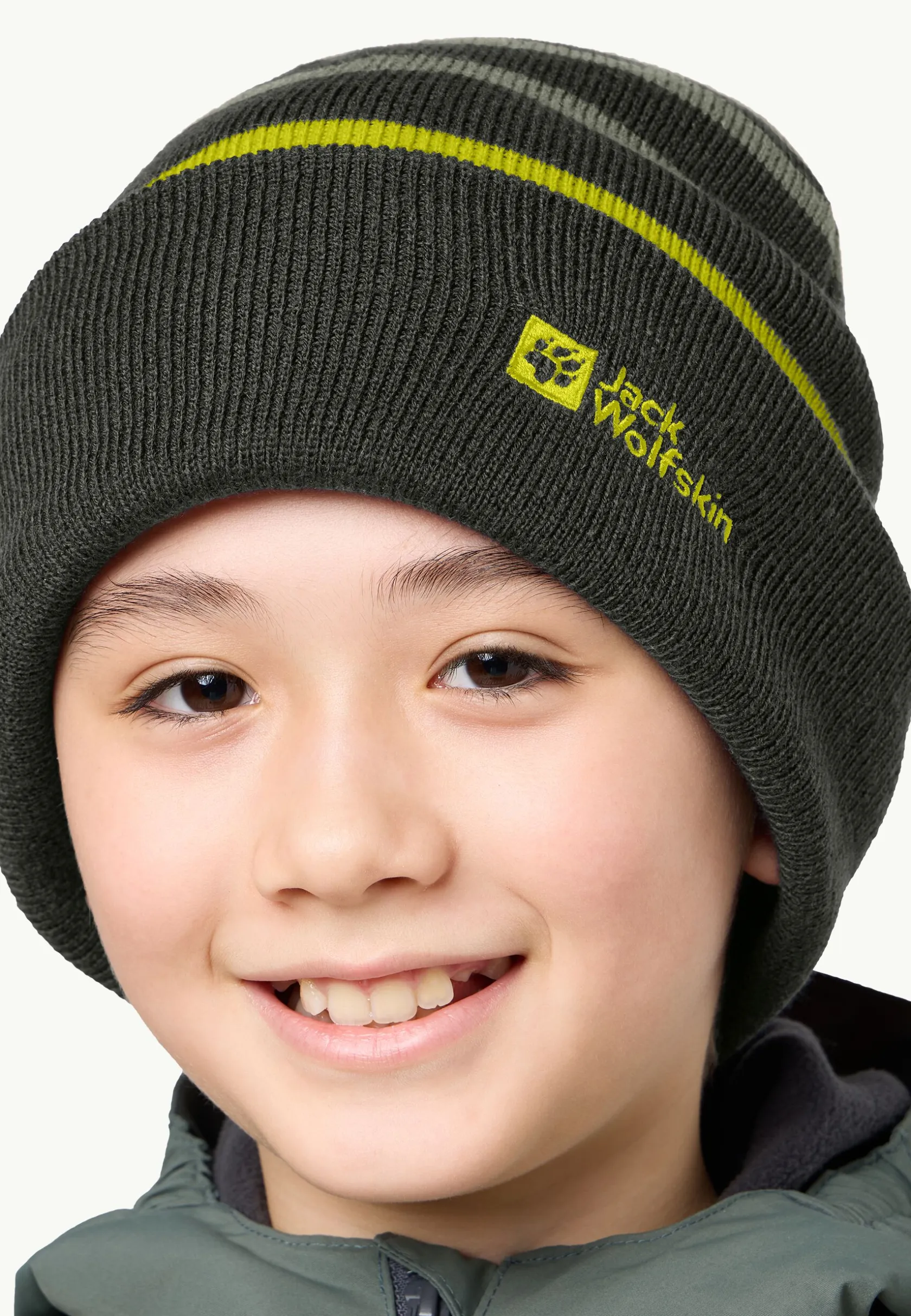 Mutsen|Jack Wolfskin Stripy Knit Beanie K