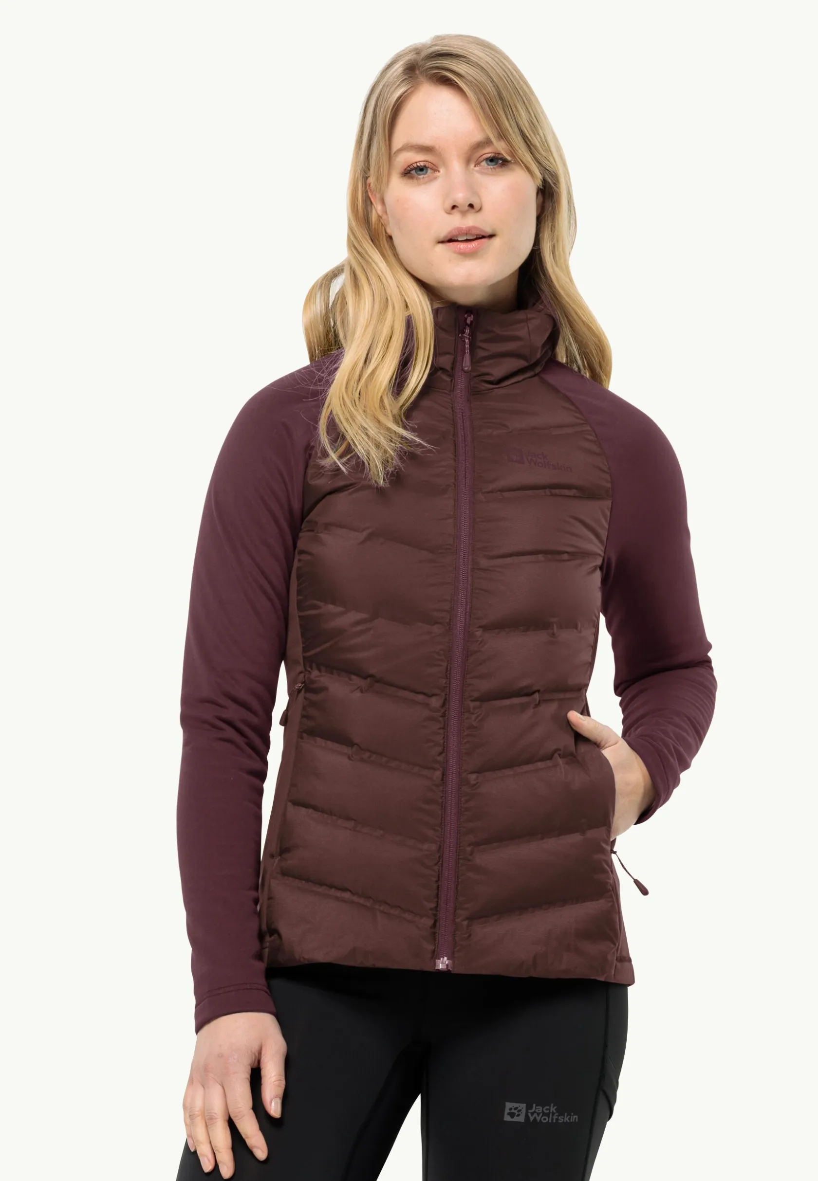 Wandelen|Voor- En Najaarsjacks/-Jassen|Jack Wolfskin Tasman Down Hybrid W