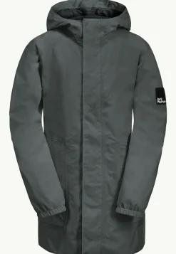 Winterjacks|Isolerende Jacks|Jack Wolfskin Teen Parka Y slate green