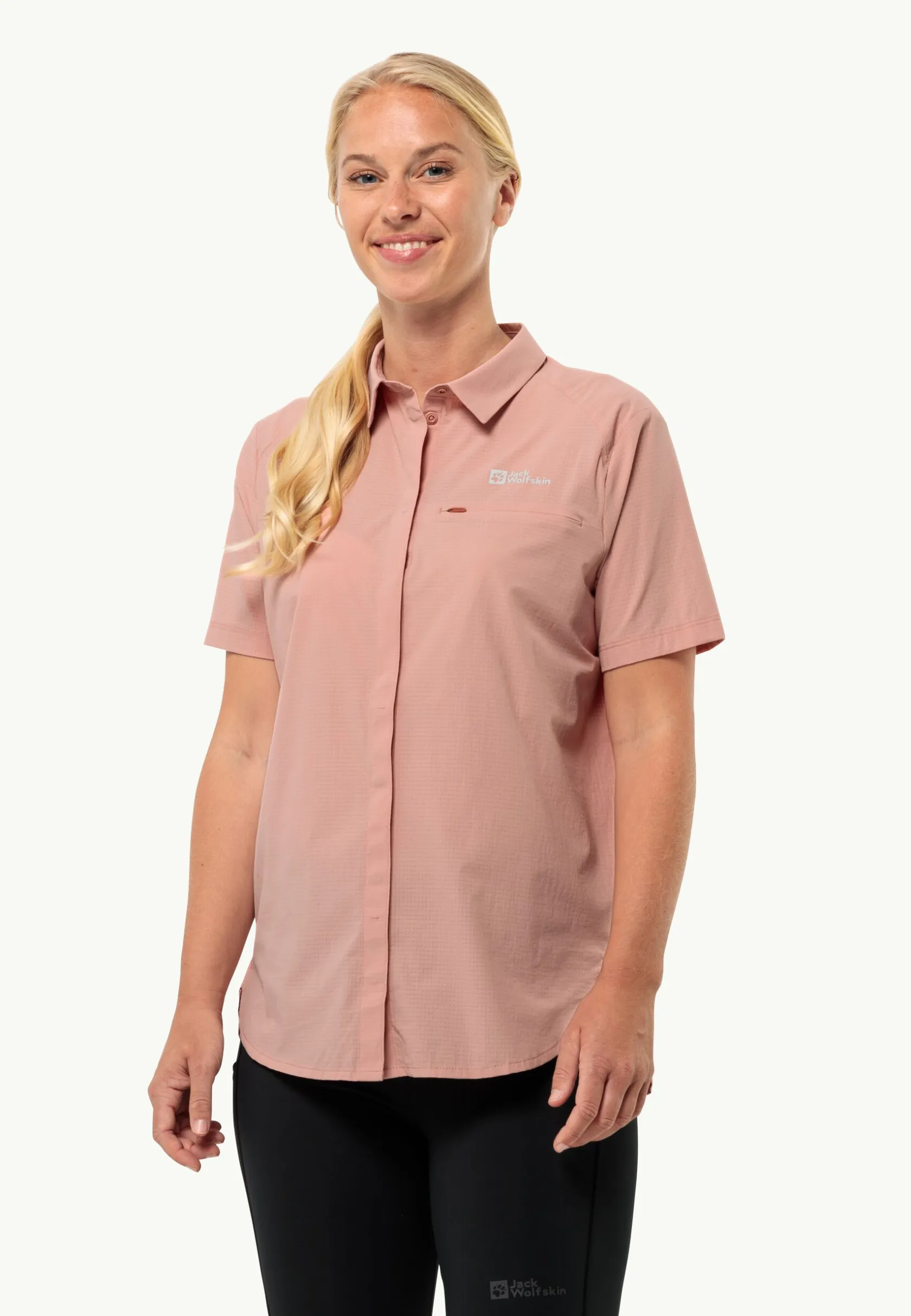 Functionele Shirts|Blouses|Jack Wolfskin Vandra S|s Shirt W