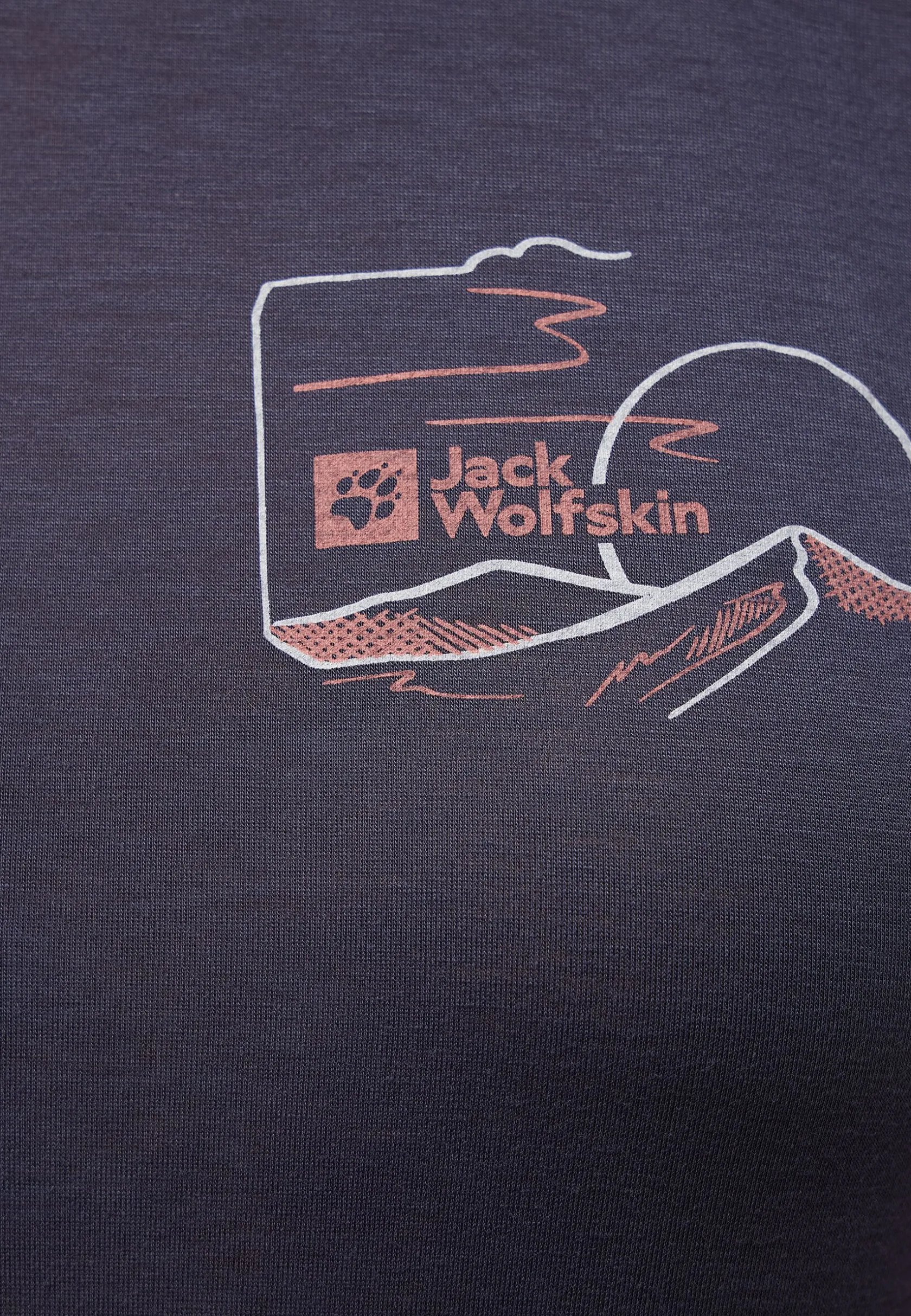 Functionele Shirts|T-Shirts & Longsleeves|Jack Wolfskin Vonnan Graphic T W Graphite
