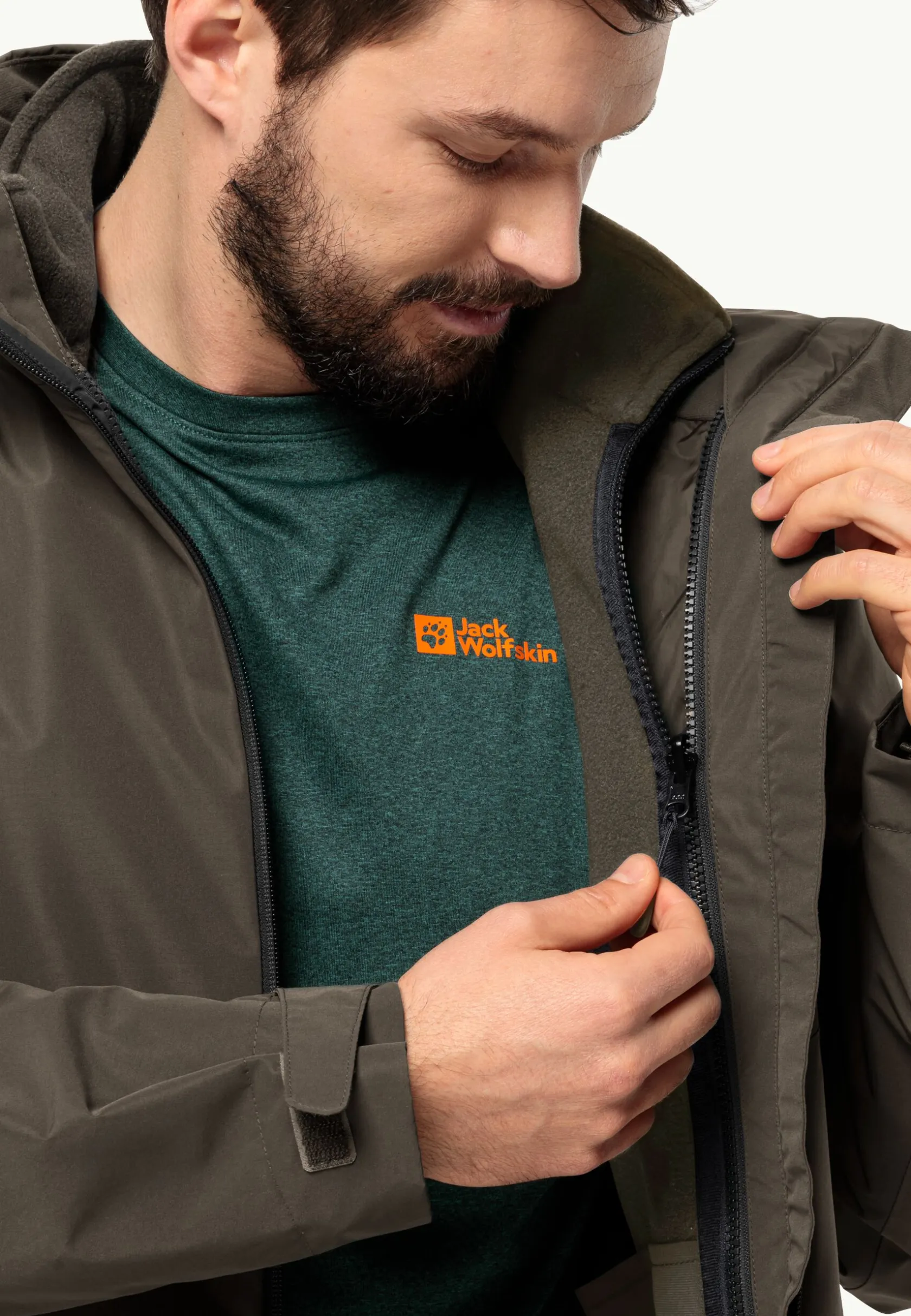 Wandelen|Voor- En Najaarsjacks/-Jassen|Jack Wolfskin Waldsteig Fz M