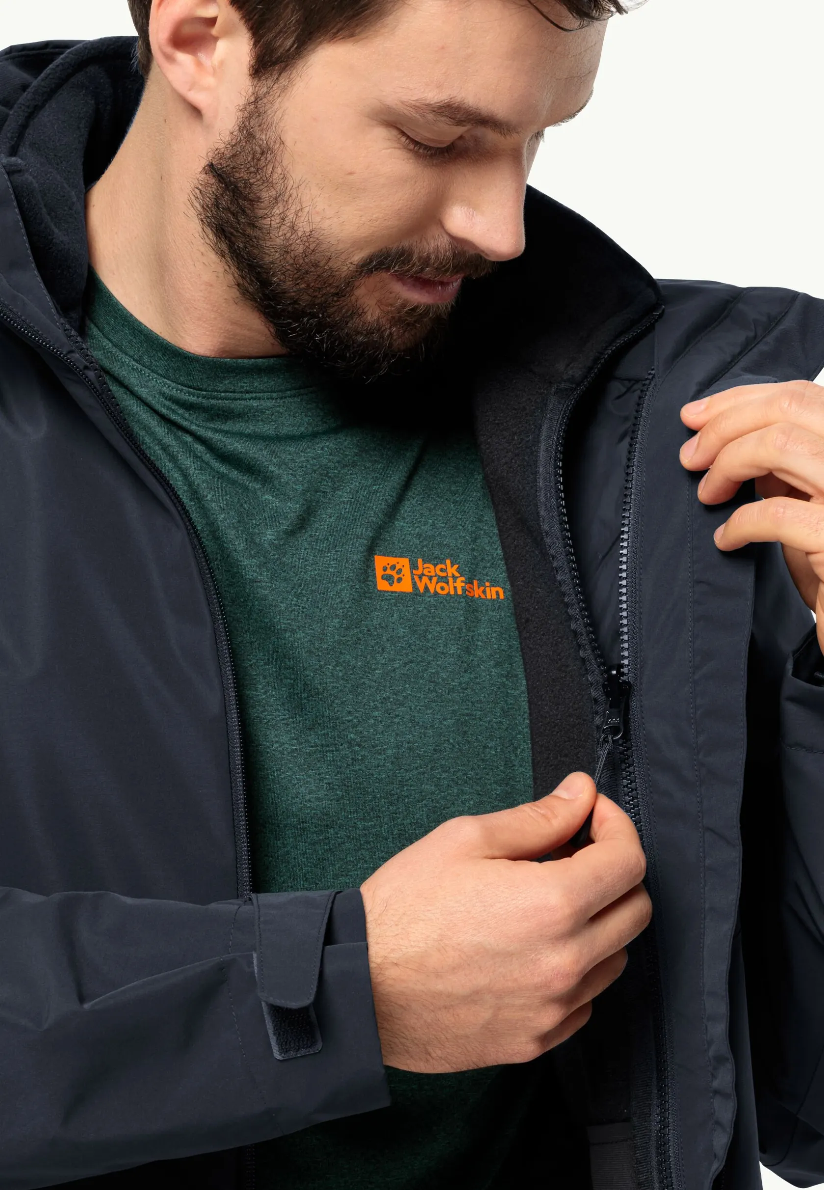 Wandelen|Voor- En Najaarsjacks/-Jassen|Jack Wolfskin Waldsteig Fz M