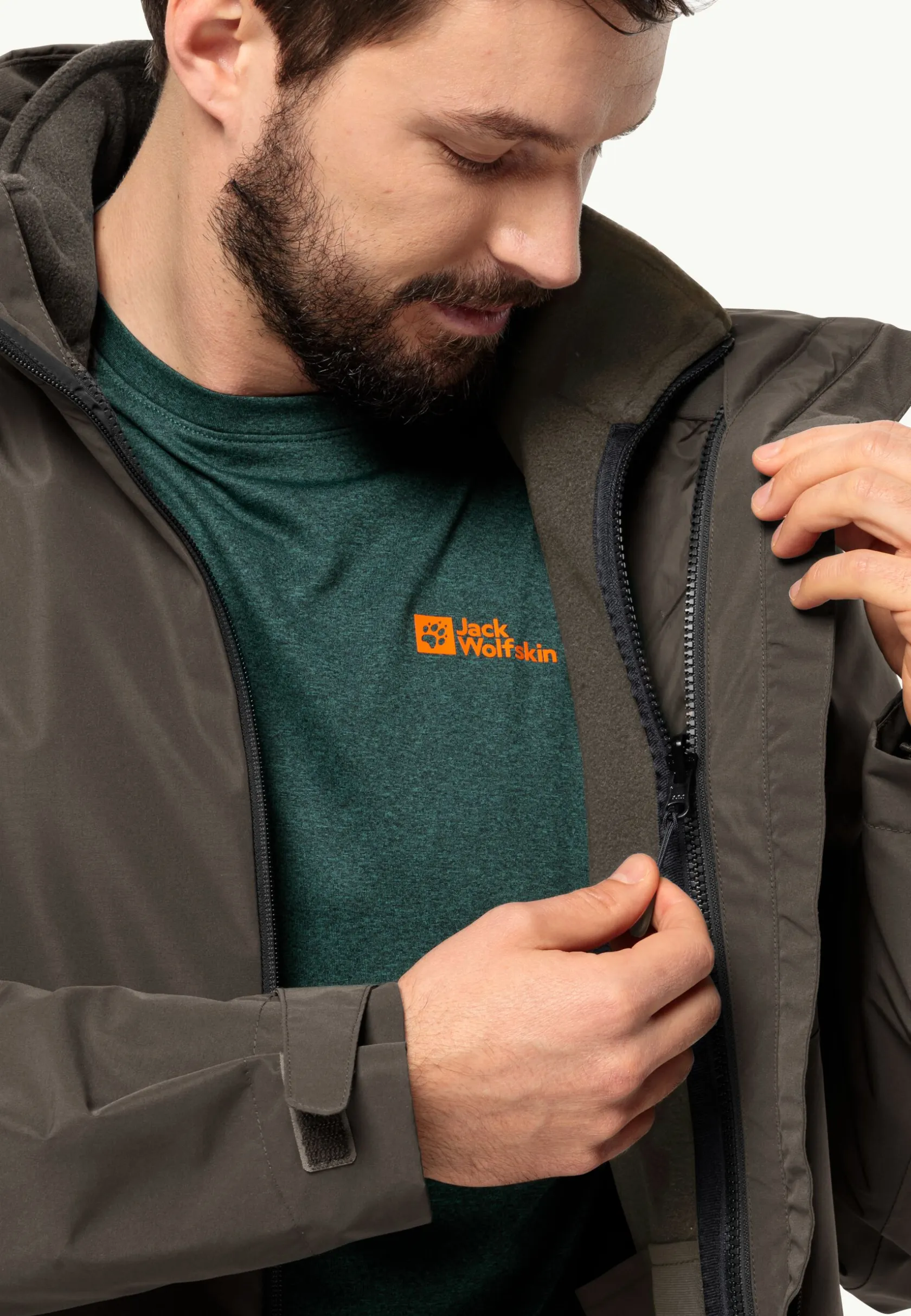 Wandelen|Voor- En Najaarsjacks/-Jassen|Jack Wolfskin Waldsteig Fz M