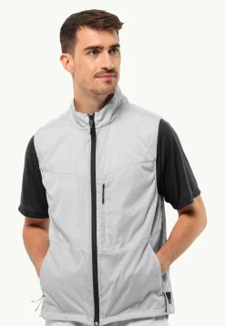 Lifestyle|Voor- En Najaarsjacks/-Jassen|Jack Wolfskin Wanderjahr Vest M Cool Grey