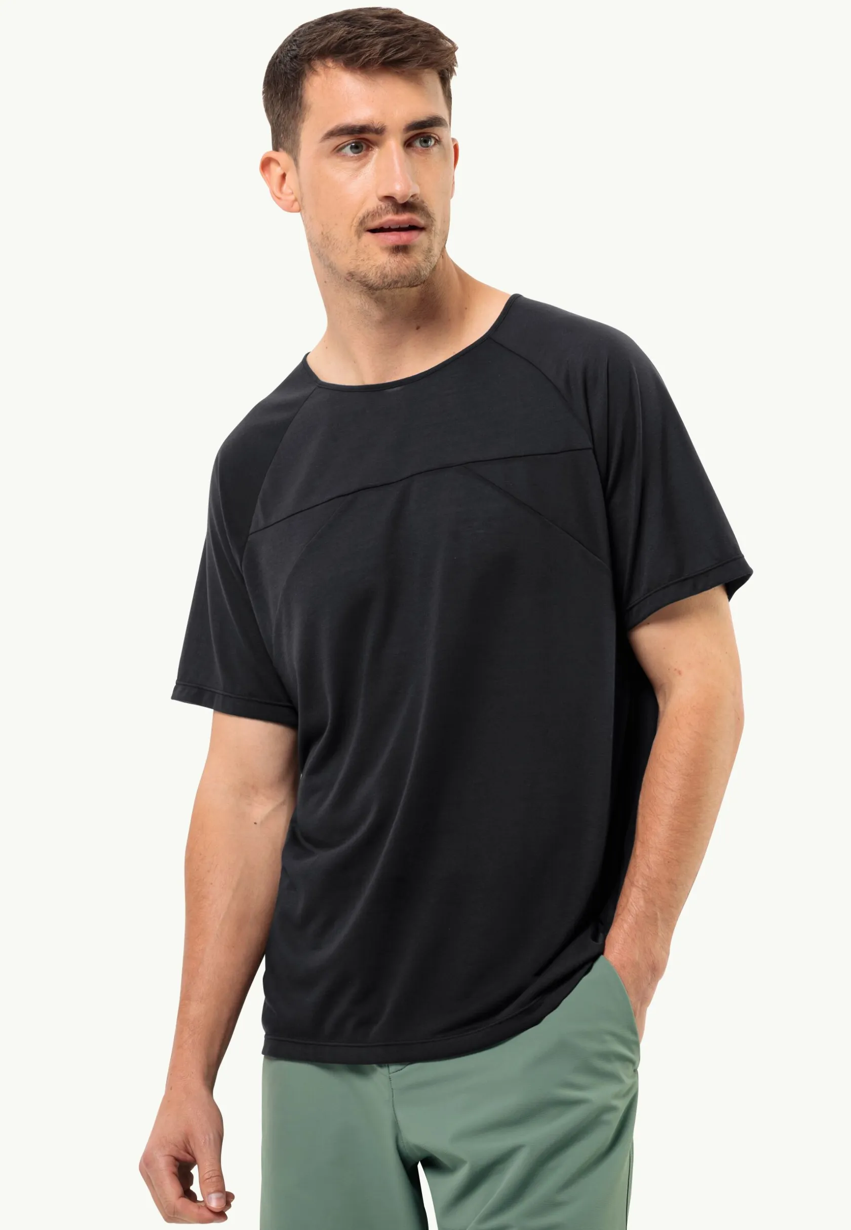 Lifestyle|Functionele Shirts|Jack Wolfskin Wanderword T M granite black