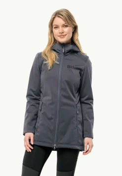 Wandelen|Voor- En Najaarsjacks/-Jassen|Jack Wolfskin Windhain Coat W